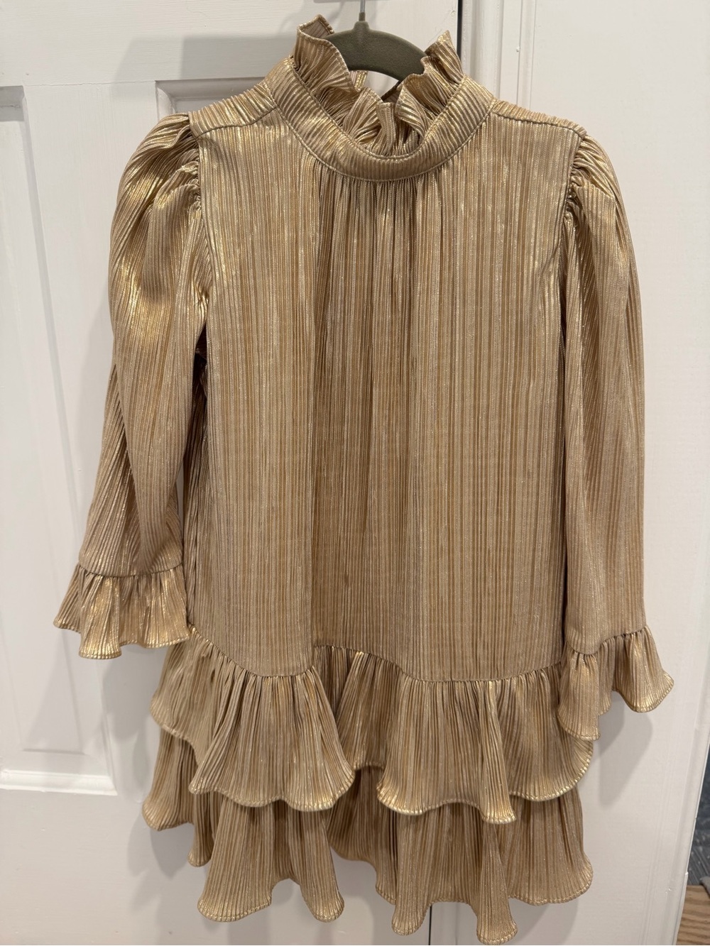Janie and Jack gold dress size 5